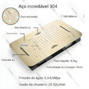 Ducha De Teto Embutir Inox 58x38 LED Bluetooth Spa Imperiale