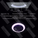 Ducha De Teto Embutir Inox 55x55 LED Bluetooth Spa Aurore