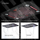 Ducha De Teto Embutir Inox 58x38 LED Bluetooth Maestro