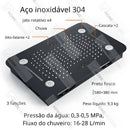 Ducha De Teto Embutir Inox 58x38 LED Bluetooth Maestro