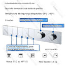 Ducha De Teto Embutir Inox 58x38 LED Bluetooth Spa Rivoli