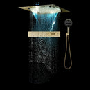 Ducha De Teto Embutir Inox 50x50 LED Bluetooth Cascata Soleil