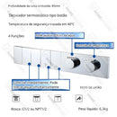Ducha De Teto Embutir Inox 50x50 LED Bluetooth Cascata Soleil