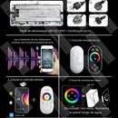 Ducha De Teto Embutir Inox 50x50 LED Bluetooth Cascata Soleil