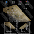 Ducha De Teto Embutir Inox 90x30 LED Bluetooth Spa Majestic