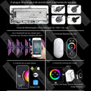 Ducha De Teto Embutir Inox 58x38 LED Bluetooth Bica Noblesse