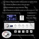Ducha De Teto Embutir Inox 55x55 LED Bluetooth Spa Parma