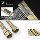 Ducha De Teto Embutir Inox 90x30 LED Bluetooth Jatos Opulence