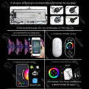 Ducha De Teto Embutir Inox 120x30 LED Bluetooth Spa Verona