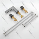 Torneira Duplocomando Banheiro Moderna Inox Quadra