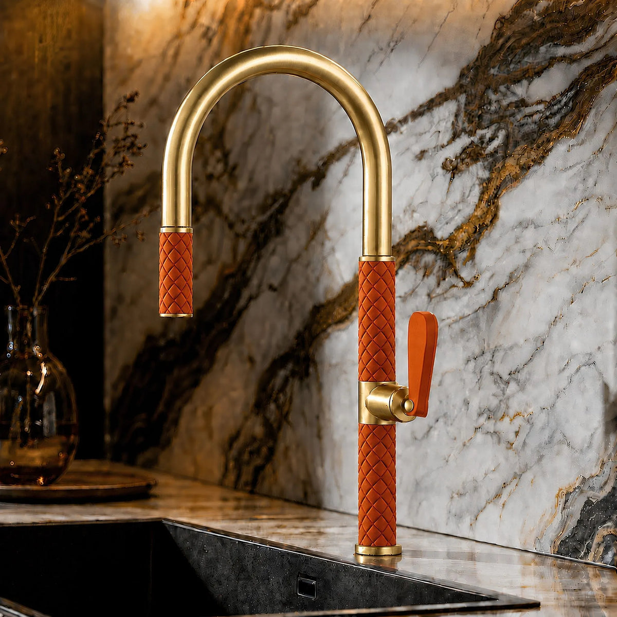 Torneira Gourmet Cozinha Inox Monocomando Extensível Vellutto - Homedeccori