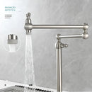 Torneira Gourmet Articulada Dobrável Inox Monocomando Alsácia