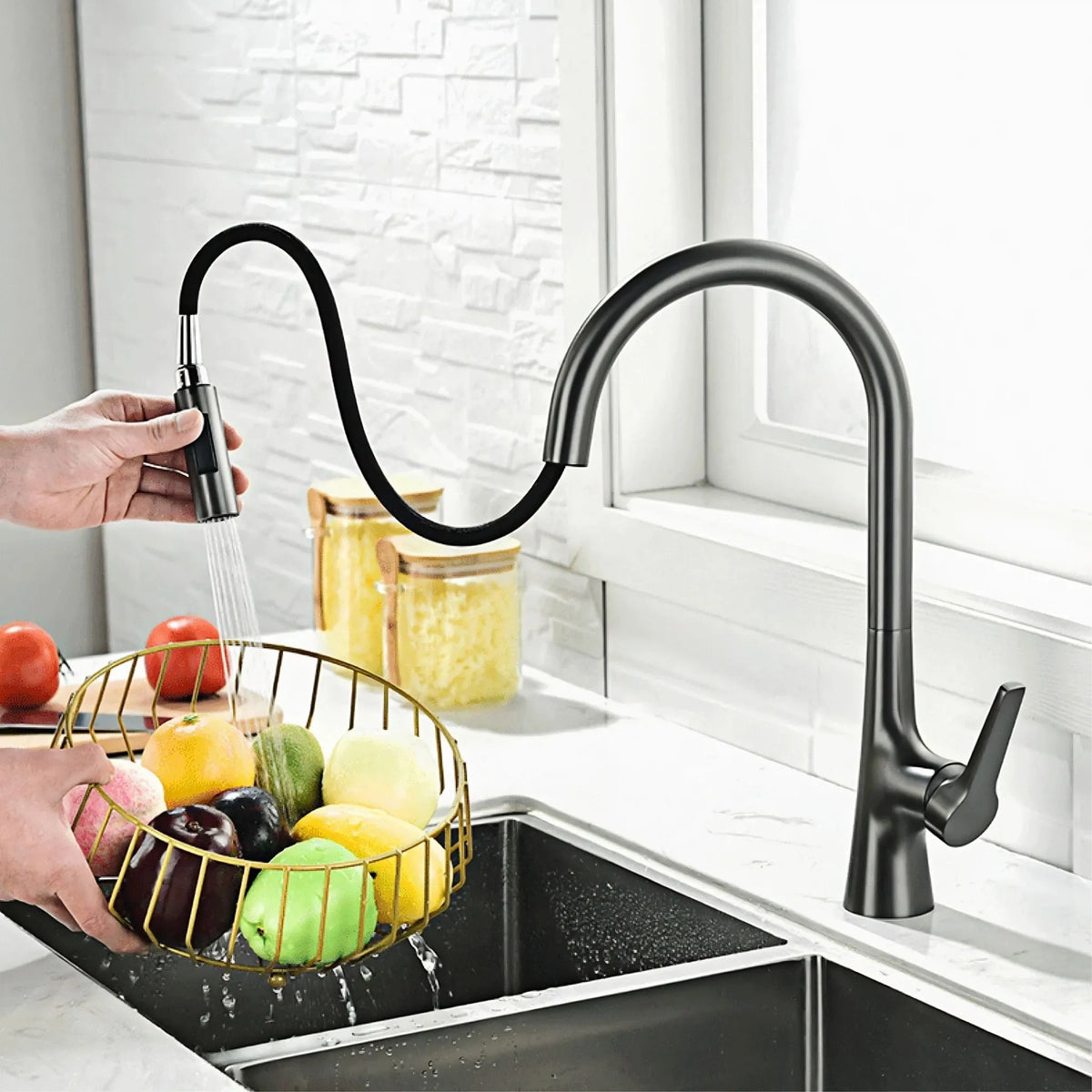 Torneira Gourmet Cozinha Inox Monocomando Amalfi - Homedeccori