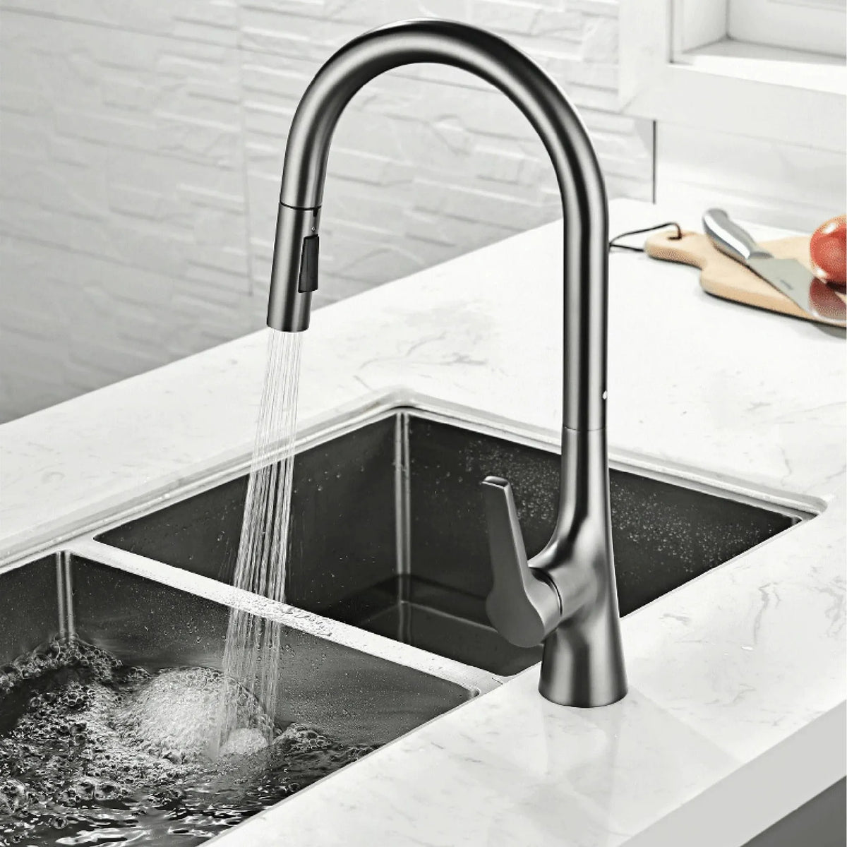 Torneira Gourmet Cozinha Inox Monocomando Amalfi - Homedeccori
