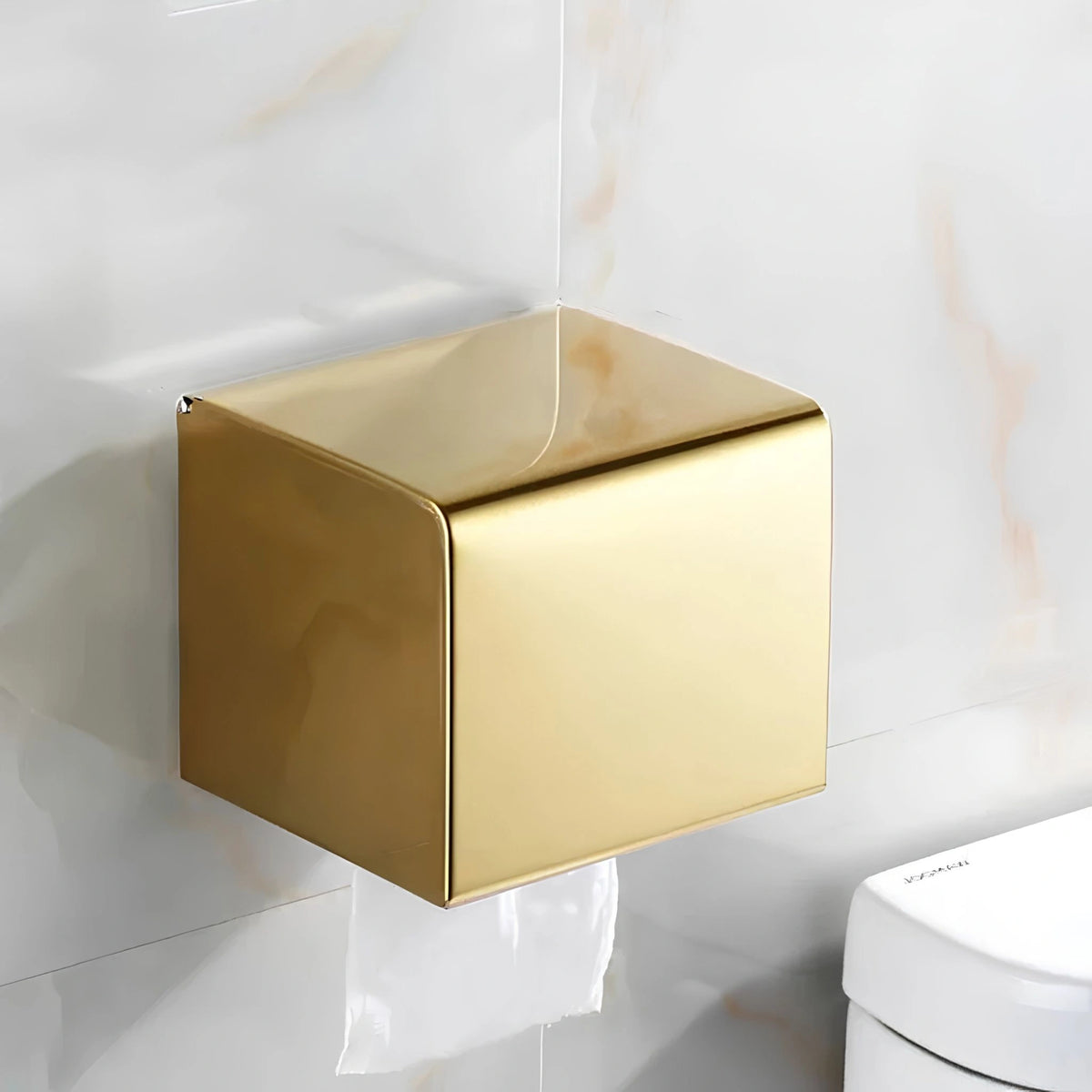 Caixa Porta Papel Higiênico de Parede Inox à Prova D'Água Bergen