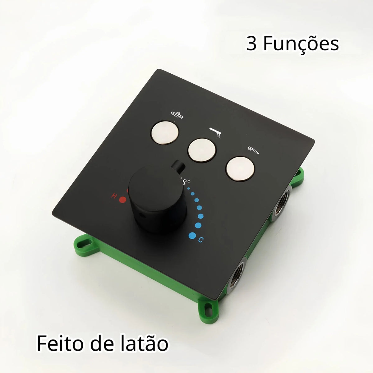 Ducha de Teto Embutir Inox 32x32 LED Termostática Nimbus