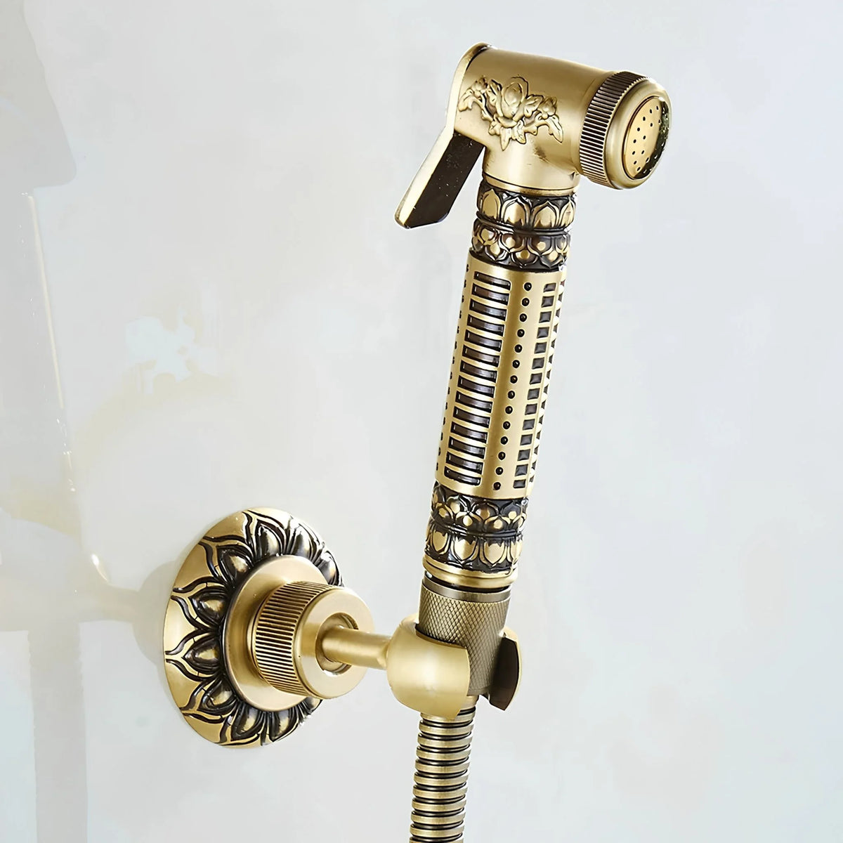 Ducha Higiênica Vintage com Torneira de Parede Wanfan