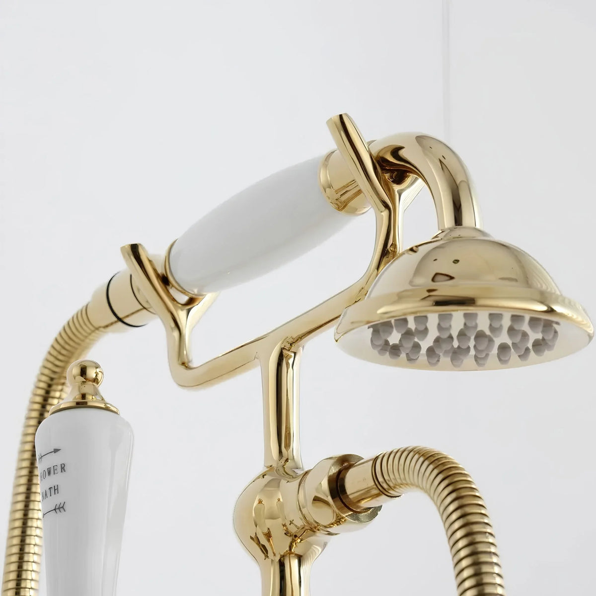 Misturador De Piso Para Banheira Duplocomando Inox Mirabeau