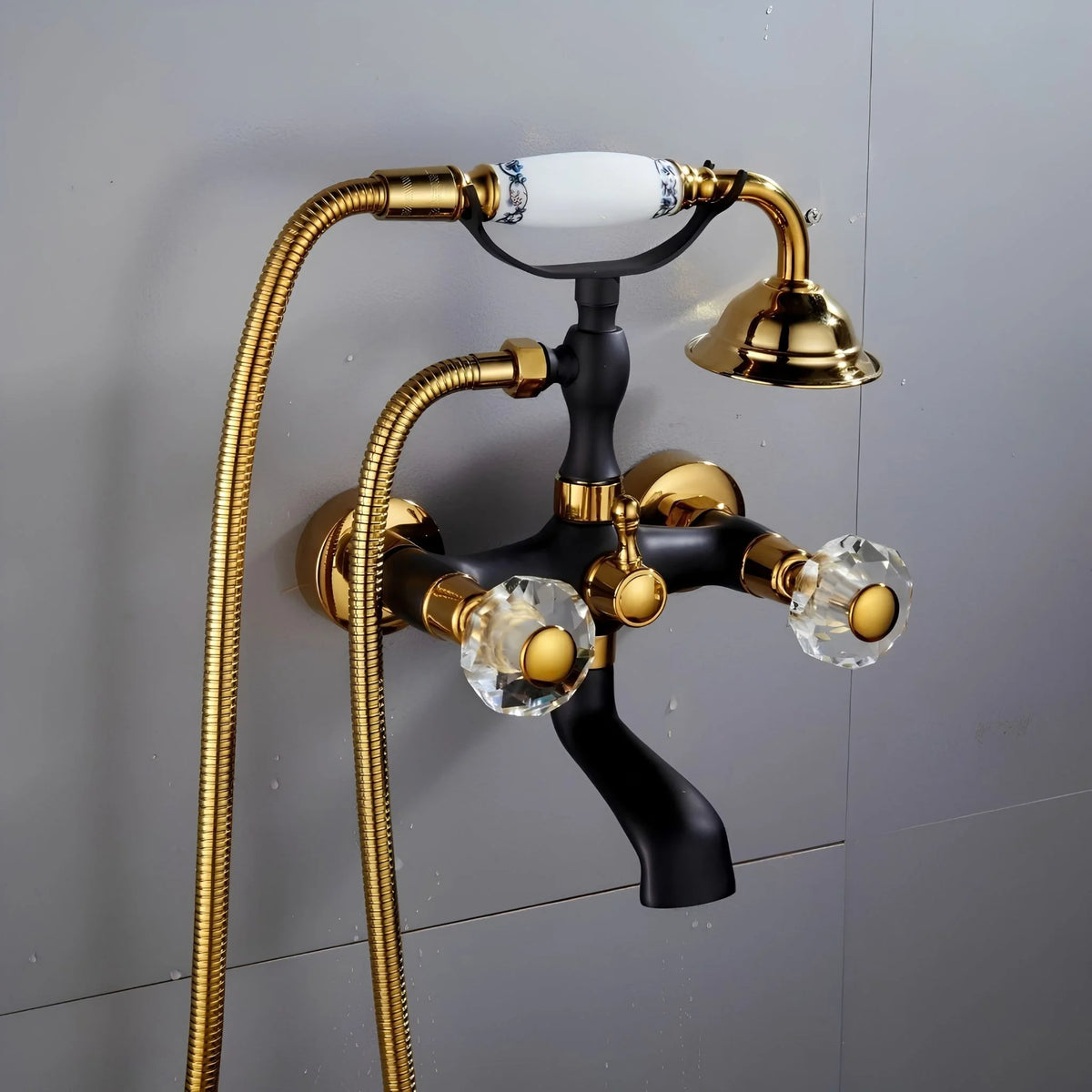 Misturador de Parede para Banheira Duplocomando Inox Cortona
