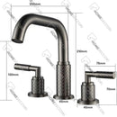 Torneira Para Banheiro Inox Misturador Duplocomando Lattice