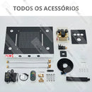 Ducha De Teto Inox Cascata LED Spa Completo AquaLuminos