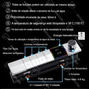 Ducha De Teto Embutir Inox 55x55 LED Bluetooth Spa Siena