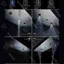 Ducha De Teto Embutir Inox 90x30 LED Bluetooth Spa Modena