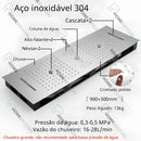Ducha De Teto Embutir Inox 90x30 LED Bluetooth Spa Modena
