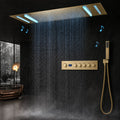 Ducha de Teto Embutir Spa Inox 90x30 LED Bluetooth Horizon