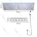 Ducha De Teto Spa Inox Aura Jet 90x30cm LED E Som | Homedeccori