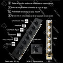 Ducha De Teto Embutir Inox 90x30 LED Bluetooth Spa Modena