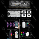 Ducha De Teto Embutir Inox 90x30 LED Bluetooth Spa Torrente