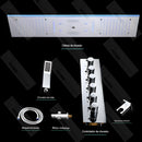 Ducha De Teto Spa Inox Aura Jet 90x30cm LED E Som | Homedeccori