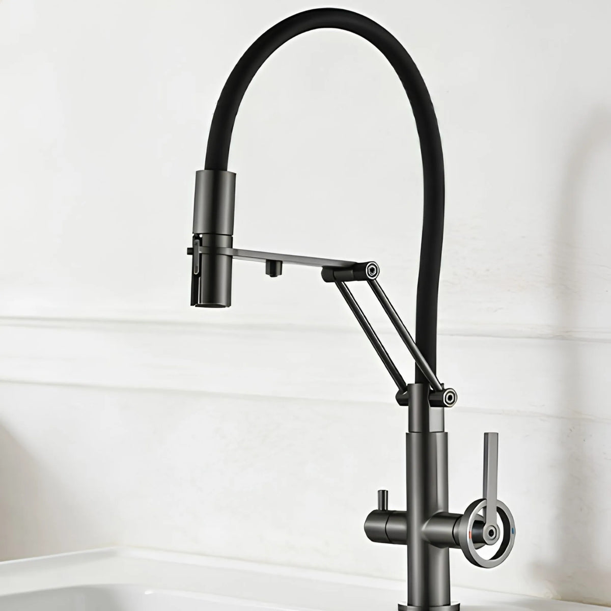 Torneira Gourmet Cozinha Inox Industrial Articulada Luxo Volvere