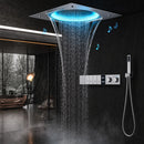 Ducha de Teto Embutir Inox 58x38 LED Bluetooth Atlas Spa