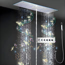 Ducha De Teto Spa Inox Aura Jet 90x30cm LED E Som | Homedeccori