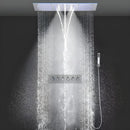 Ducha De Teto Spa Inox Aura Jet 90x30cm LED E Som | Homedeccori