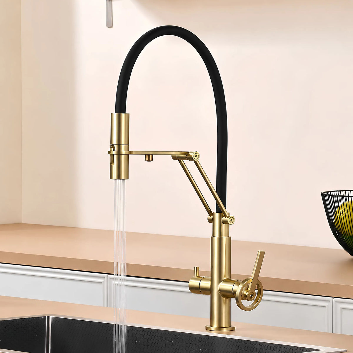 Torneira Gourmet Cozinha Inox Industrial Articulada Luxo Volvere