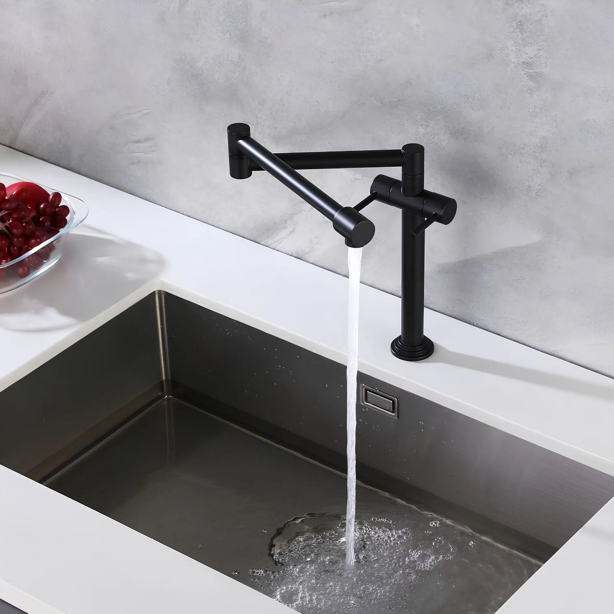 Torneira Gourmet Cozinha Inox Articulada Dobrável Pliante