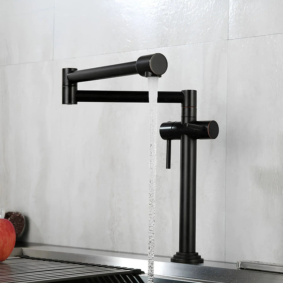 Torneira Gourmet Cozinha Inox Articulada Dobrável Pliante