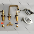 Torneira Para Banheiro Inox Misturador Duplocomando Kenzo