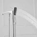 Misturador De Piso Banheira Inox Monocomando Cascata Solara