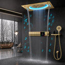 Ducha De Teto Embutir Inox 55x55 LED Bluetooth Spa Siena
