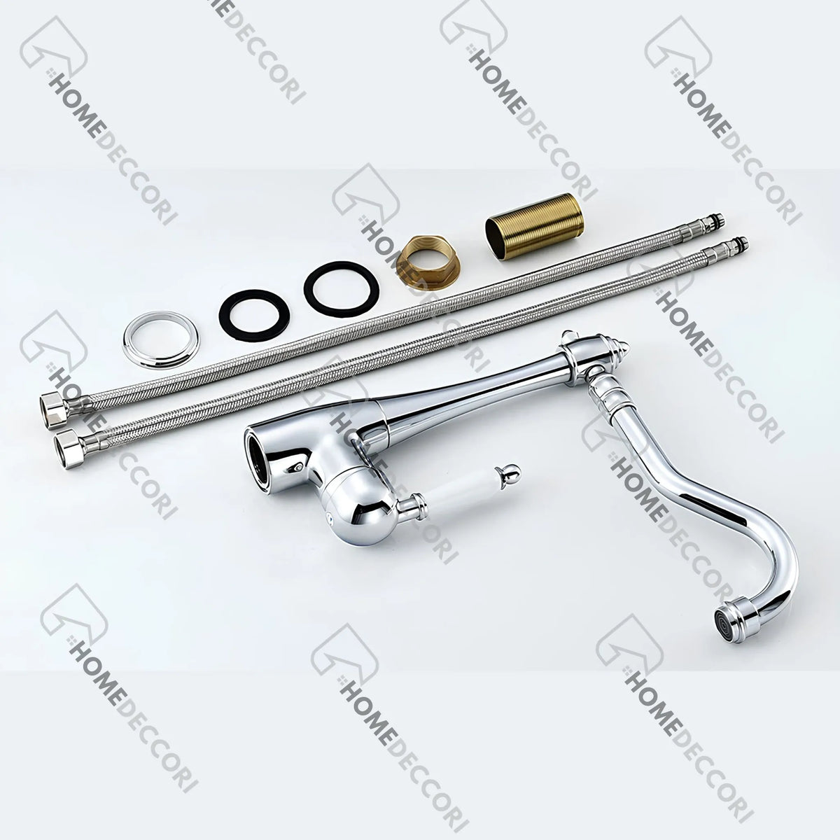 Torneira Gourmet Cozinha Inox Monocomando Vintage Provence - Homedeccori