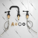 Torneira Para Banheiro Inox Misturador Duplocomando Vintage Harlow