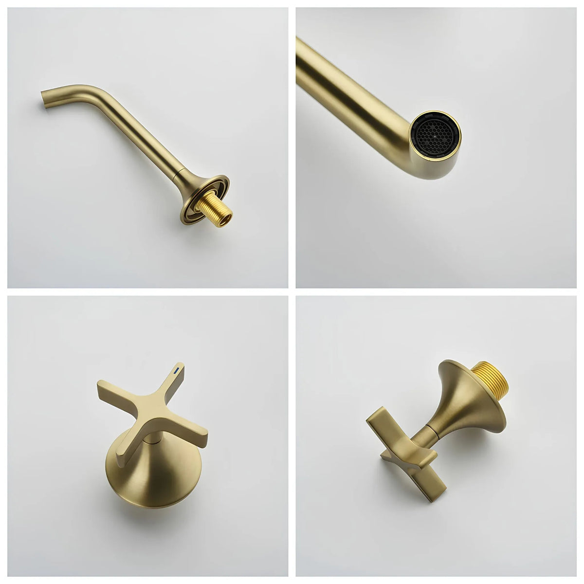 Torneira De Parede Para Banheiro Inox Duplocomando Luxor - Homedeccori
