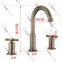 Torneira Para Banheiro Inox Duplocomando Vintage Bexley
