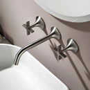 Torneira De Parede Para Banheiro Inox Duplocomando Luxor