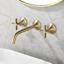 Torneira De Parede Para Banheiro Inox Duplocomando Luxor