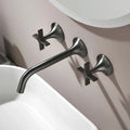 Torneira De Parede Para Banheiro Inox Duplocomando Luxor